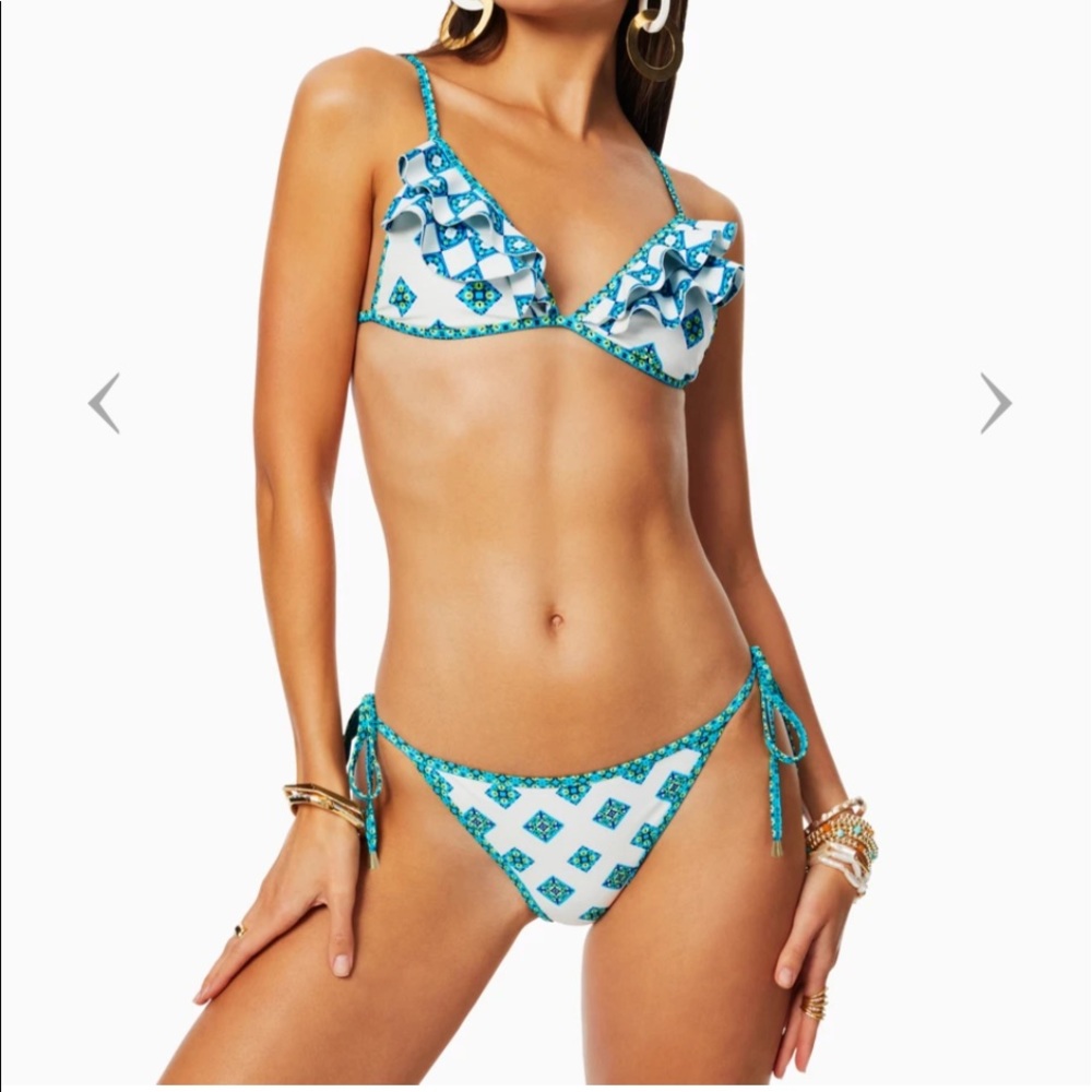 RamyBrook CAMI RUFFLE BIKINI TOP/LESIA BOTTOM XS